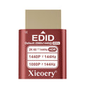Xieoery 2K Headless HDMI Dummy Plug with HDR, 2560×1440 EDID Emulator, 60–144Hz Virtual Display Adapter for Headless PCs, GPU Servers & Remote Desktop