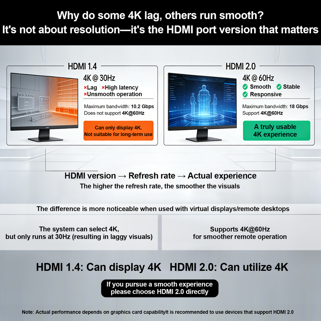 Xieoery 2K QHD HDMI EDID Emulator 2560×1440 60Hz Default, Dummy HDMI Plug for Remote Desktop, Headless Servers, GPU Rigs, Industrial PCs, Stable Display