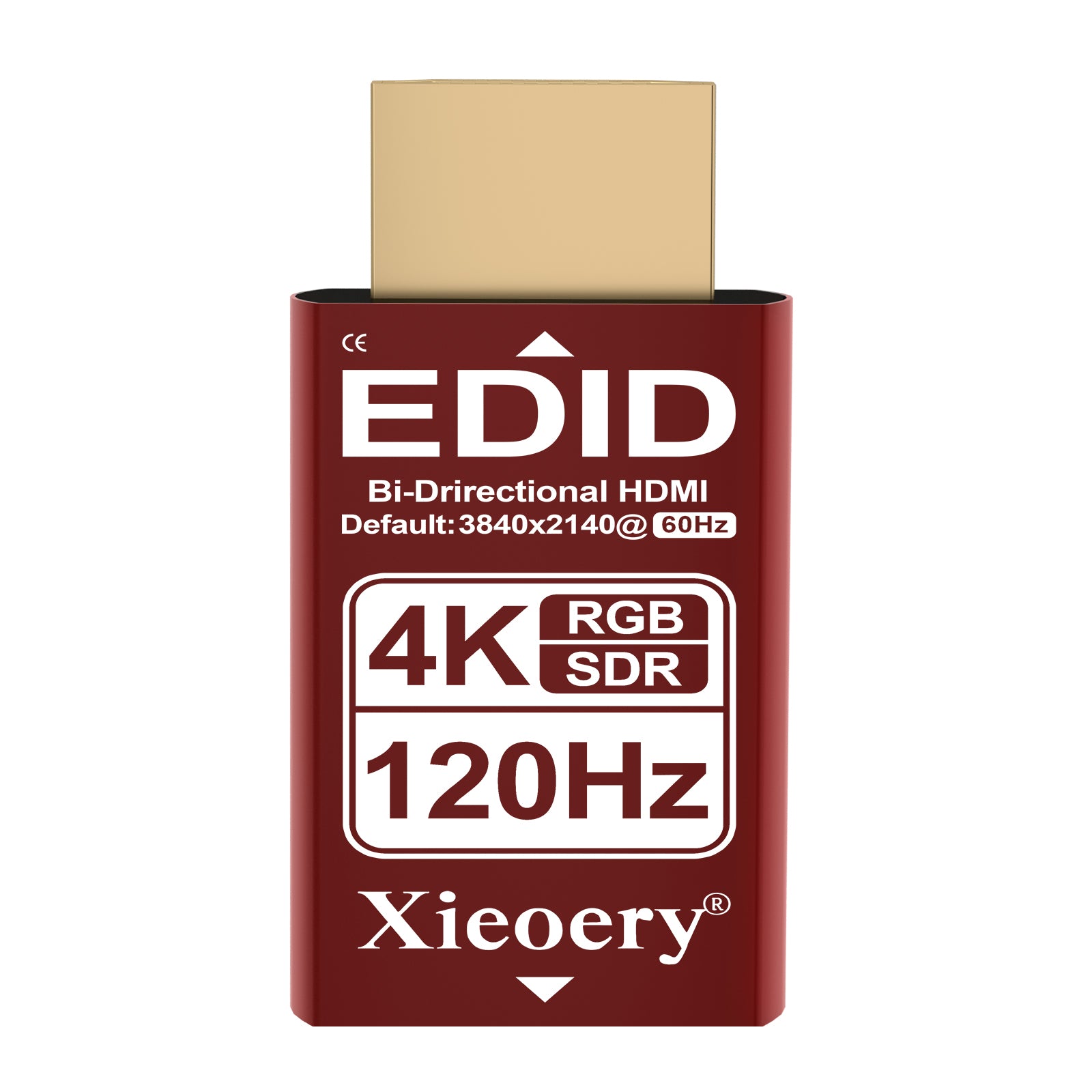 Xieoery HDMI EDID Emulator 4K 120Hz, HDMI Dummy Plug with YCbCr 4:2:0 Support, Default 3840×2160@60-120Hz Virtual Display for Headless PCs, GPU Servers & Remote Desktop