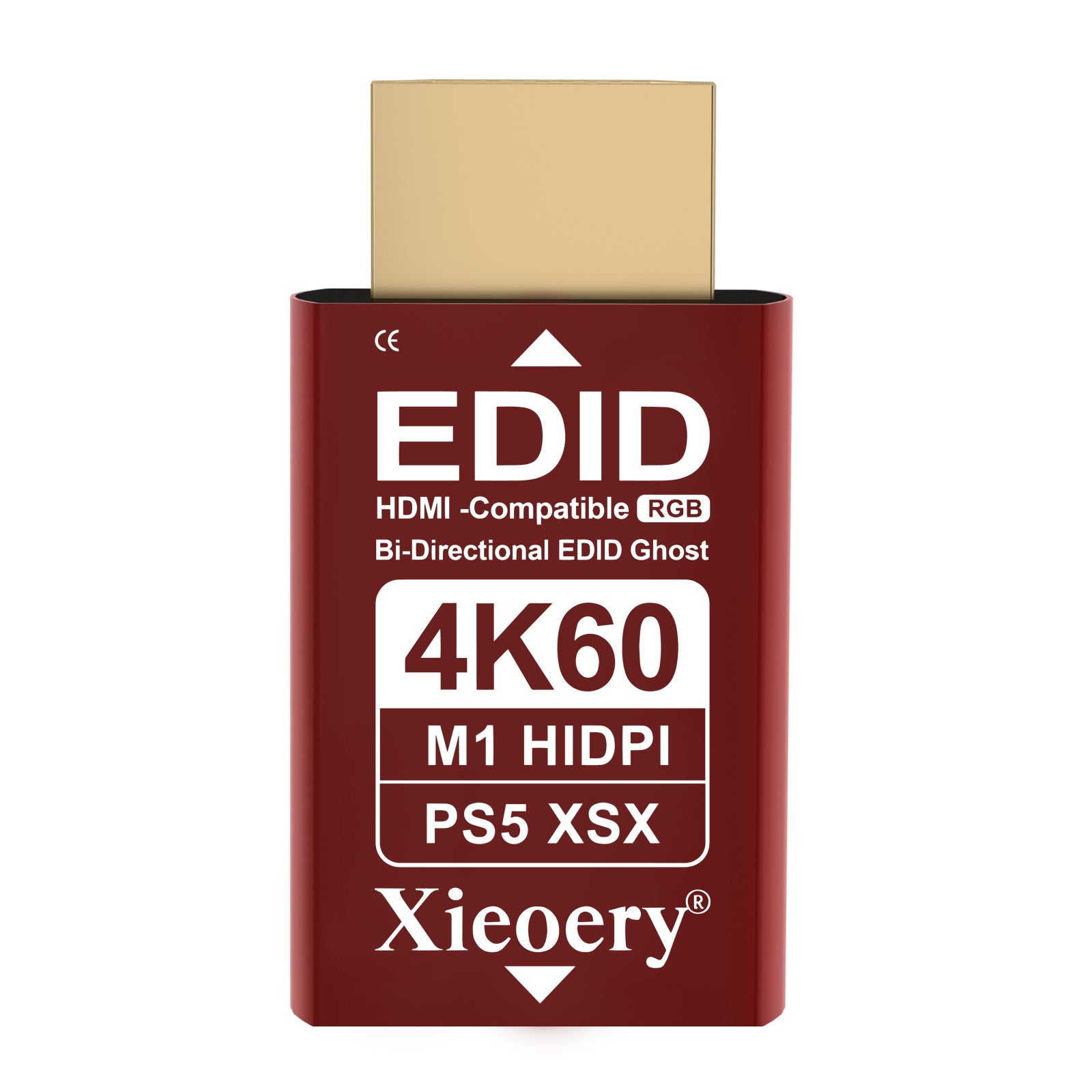 4K HDMI EDID Emulator Dummy Plug, UHD HDMI Display Adapter with Default 3840×2160@60Hz, Stable EDID Emulation, Multi-Resolution Support for Headless Servers & Remote Deskto