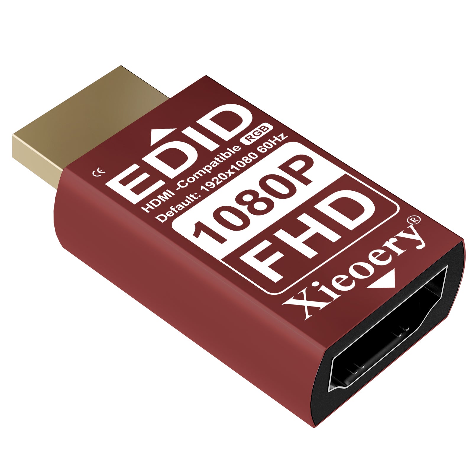 HDMI EDID Emulator Dummy Plug, 1080P HDMI Display Adapter for Headless Servers & Remote Desktop, Stable EDID Emulation, Multi-Resolution Support up to 1920×1080@60Hz