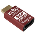 HDMI EDID Emulator Dummy Plug, Aluminum HDMI Display Adapter for Headless Servers & Remote Desktop, Stable EDID Emulation, Multi-Resolution Support up to 1280×800@60Hz Recognition