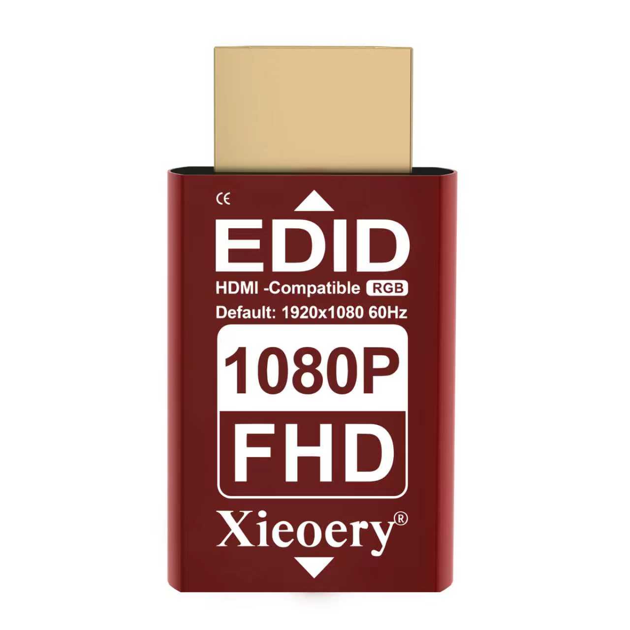 HDMI EDID Emulator Dummy Plug, 1080P HDMI Display Adapter for Headless Servers & Remote Desktop, Stable EDID Emulation, Multi-Resolution Support up to 1920×1080@60Hz