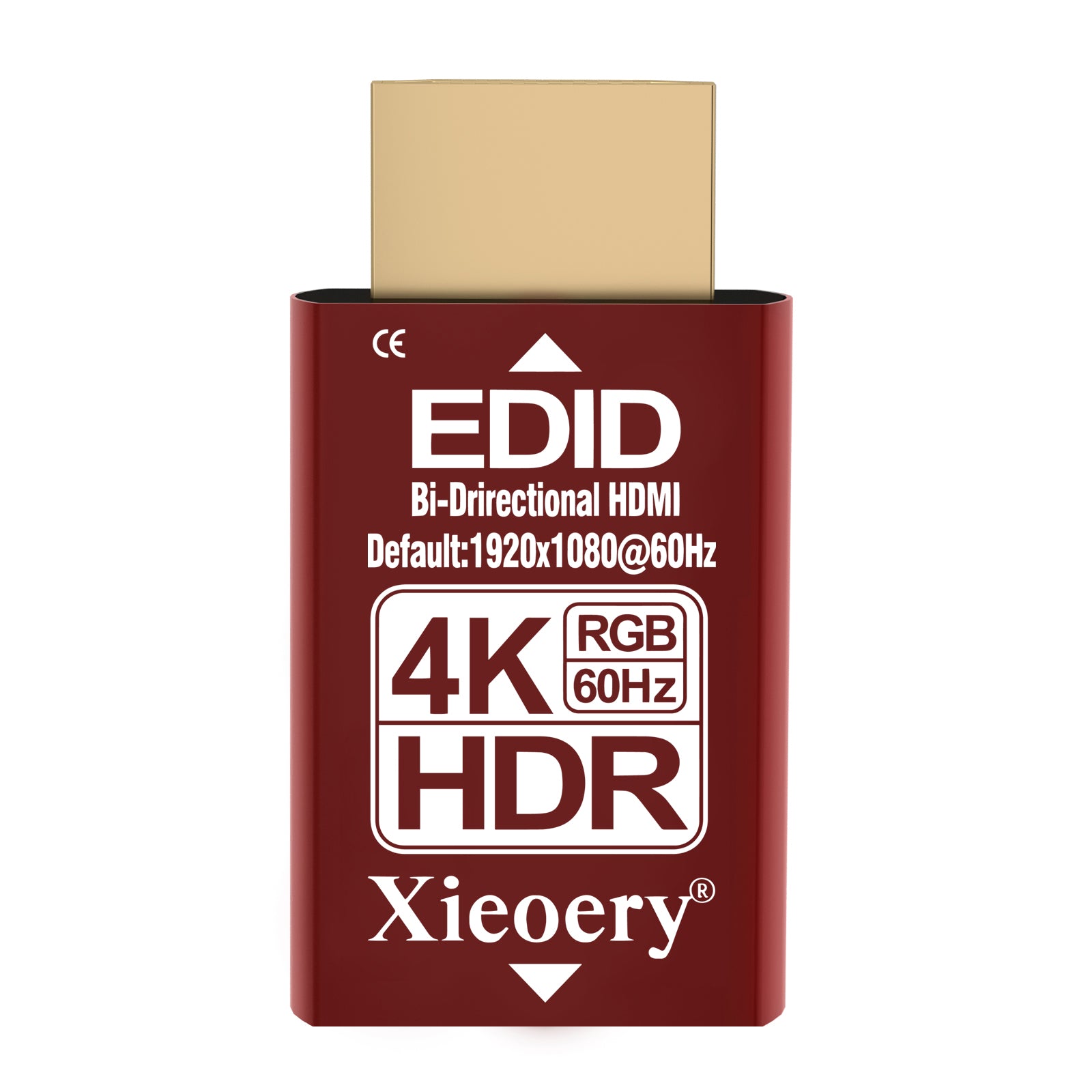 Xieoery HDMI EDID Emulator 4K HDR Dummy Plug, Headless Ghost Display Adapter, 1080P 60Hz RGB Default for Remote Access, GPU Servers, KVM, UHD & 120Hz High-Refresh Support
