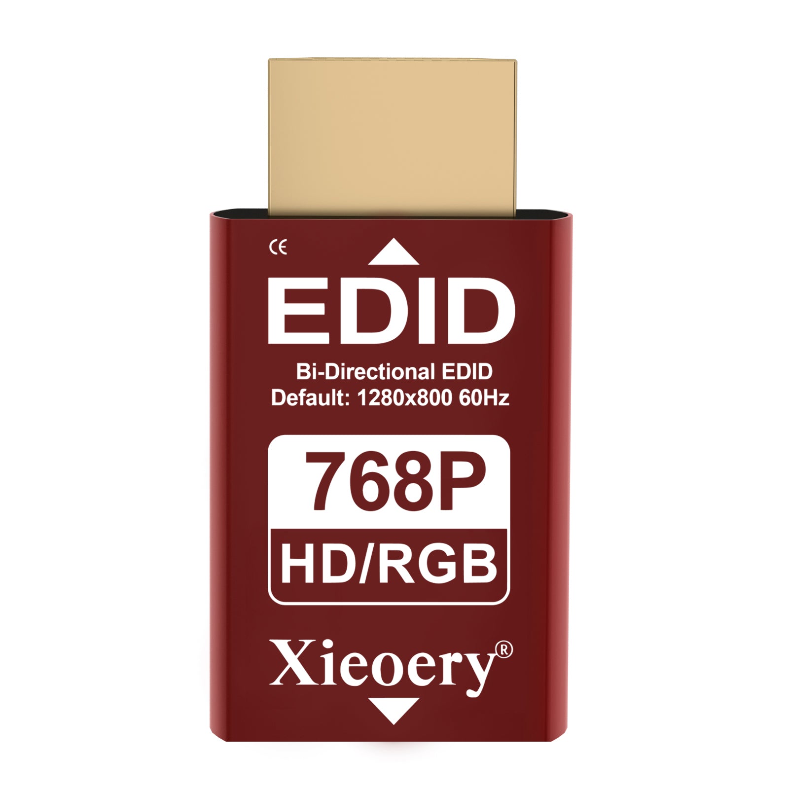 Xieoery HDMI EDID Emulator 1024×768@60Hz / 70Hz / 75Hz, Aluminum HDMI Dummy Display Plug, EDID Emulator Adapter for Multi-Screen Setup, Remote Desktop, Server, Miner Rig, Stable Signal Output