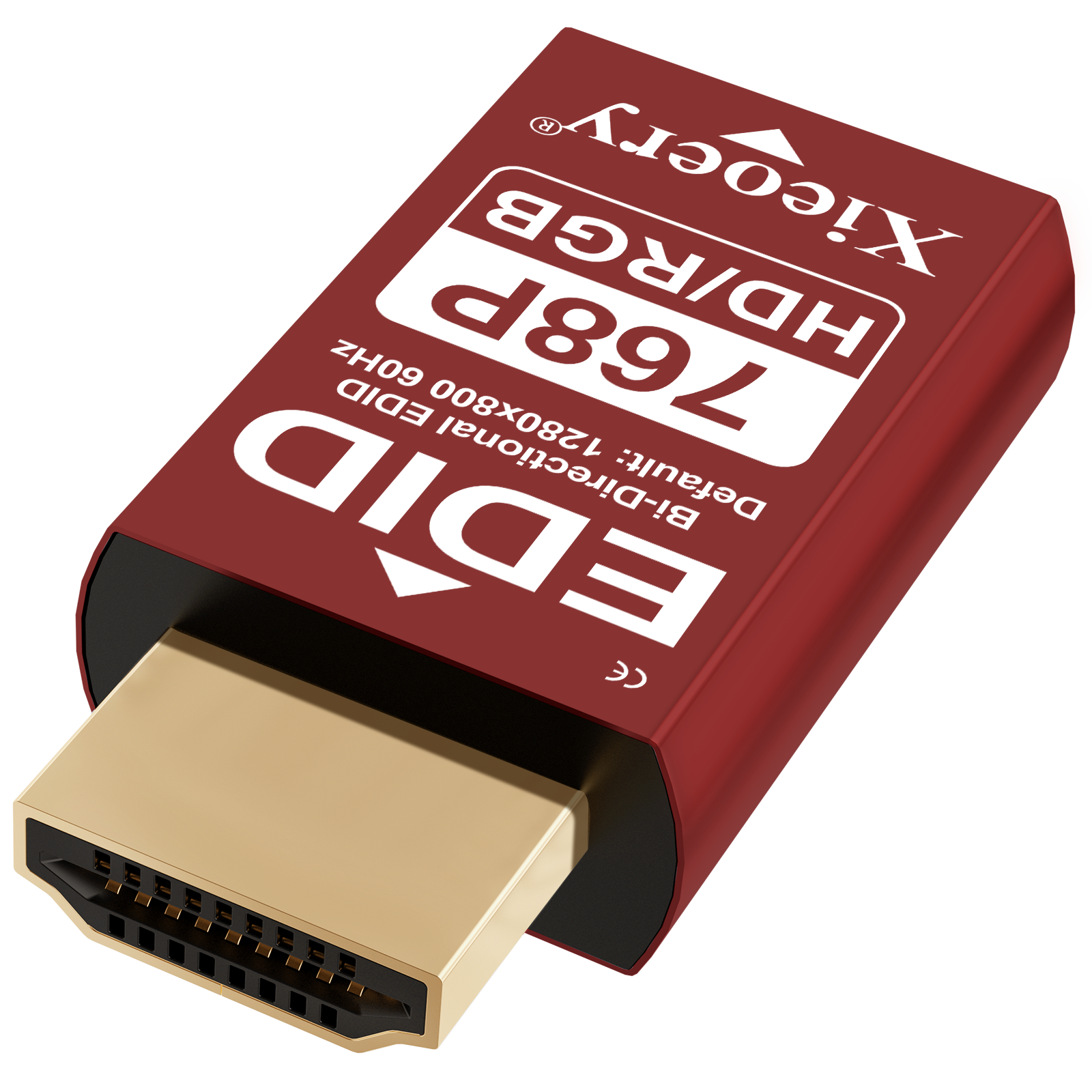 Xieoery HDMI EDID Emulator 1024×768@60Hz / 70Hz / 75Hz, Aluminum HDMI Dummy Display Plug, EDID Emulator Adapter for Multi-Screen Setup, Remote Desktop, Server, Miner Rig, Stable Signal Output