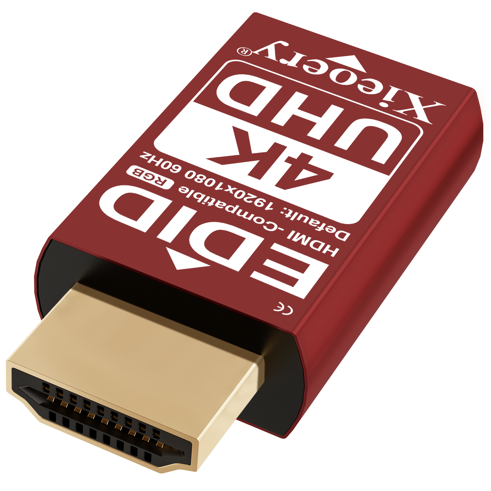 4K HDMI EDID Emulator Dummy Plug, UHD HDMI Display Adapter for Headless Servers & Remote Desktop, Stable EDID Emulation, Multi-Resolution Support up to 3840×2160@60Hz