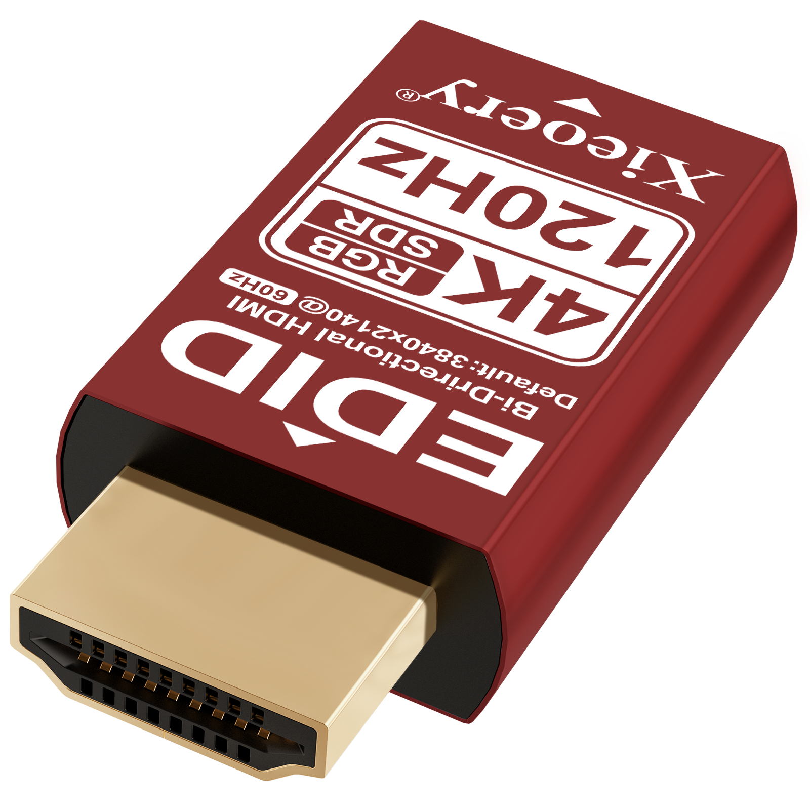 Xieoery HDMI EDID Emulator 4K 120Hz, HDMI Dummy Plug with YCbCr 4:2:0 Support, Default 3840×2160@60-120Hz Virtual Display for Headless PCs, GPU Servers & Remote Desktop