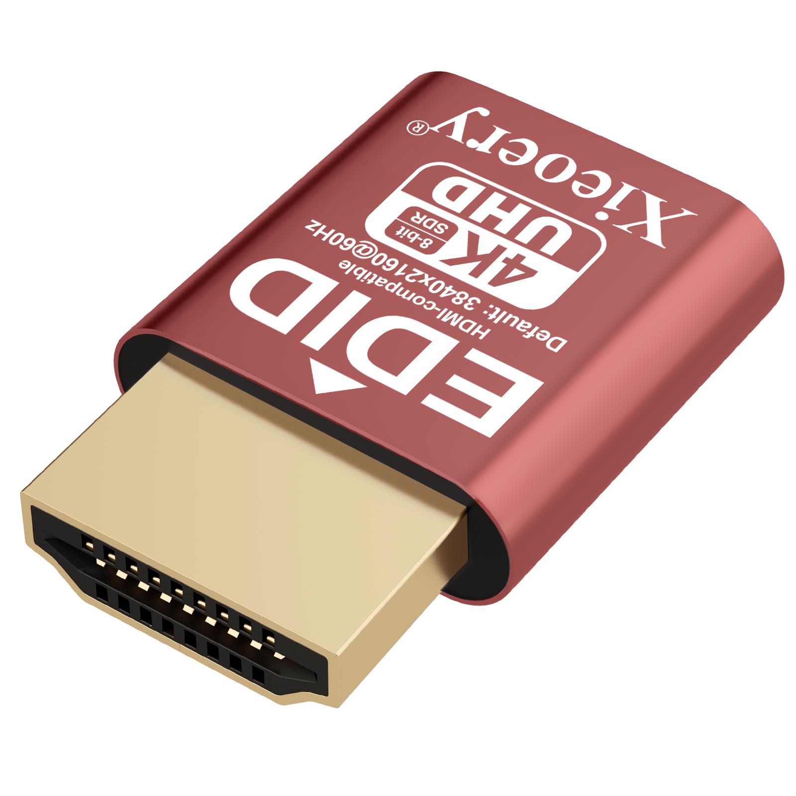 Xieoery 4K HDMI Dummy Plug for Virtual Monitor Display Emulator, Headless Adapter Supporting 3840x2160@60-1080@120Hz, Ideal for Ethereum ETH ZEC BTC Mining
