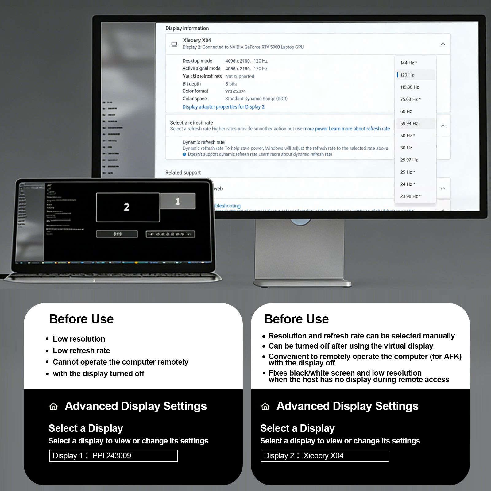 Xieoery 8K HDMI Dummy Plug - EDID Emulator, Headless HDMI Dongle, 7680x4320@30Hz, 2560x1600@60Hz, 1920x1080@30/50/60/120Hz for Remote Access, GPU Tasks & Virtual Desktop