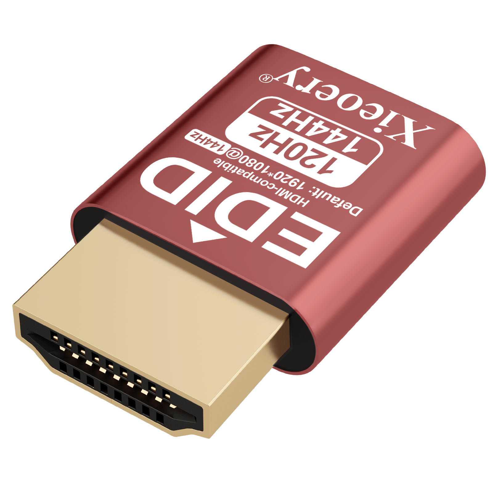 HDMI EDID Emulator Dummy Plug, 1080P 144Hz Default HDMI Display Adapter, High Refresh EDID Emulation for Headless Servers, Remote Desktop & GPU Workstations