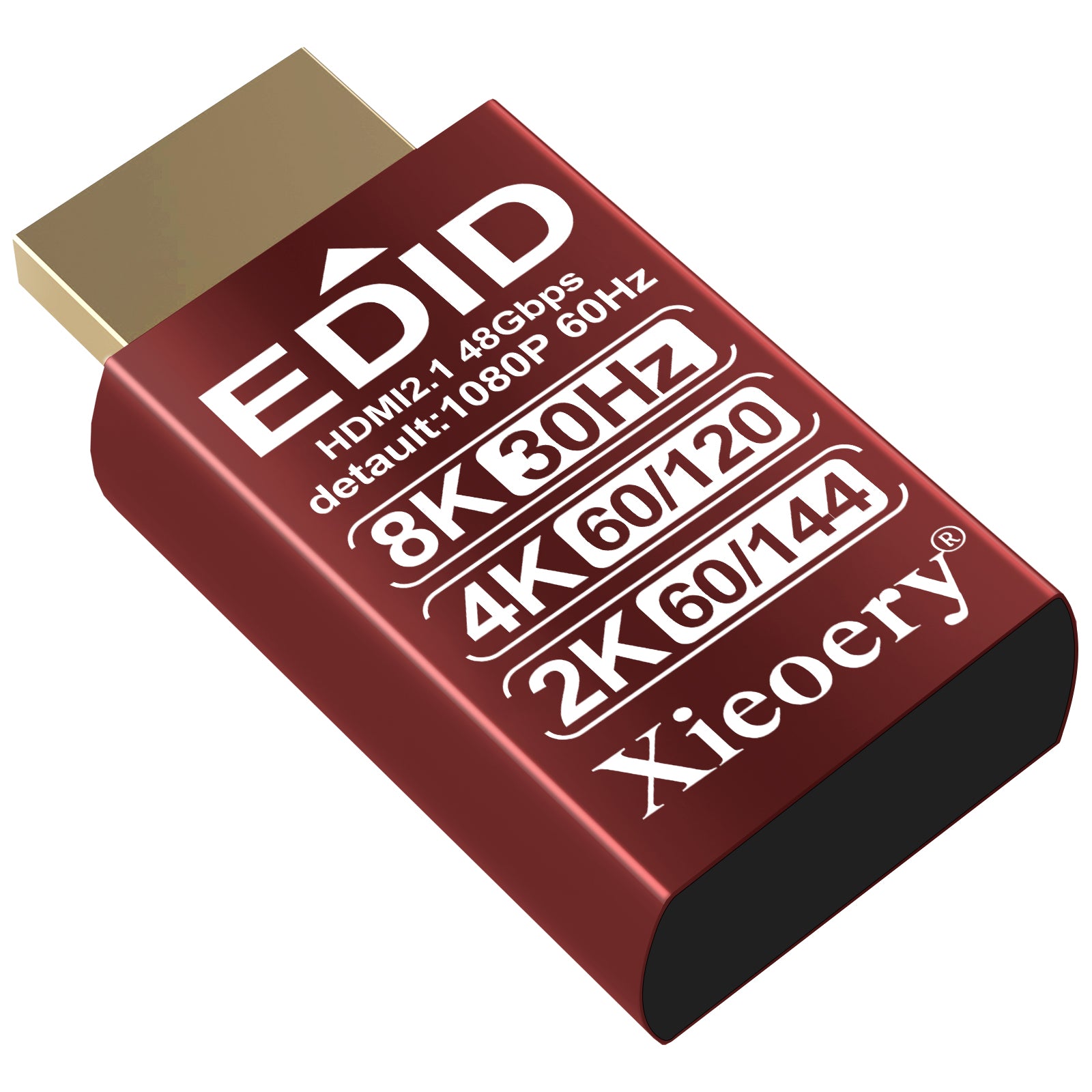 Xieoery 8K HDMI Dummy Plug - New-Generation EDID Emulator, Headless HDMI Dongle, Supports 7680x4320 RGB, 2560x1440 @60/120/144Hz, 1080 @60/120/144Hz for Gaming & Remote Access