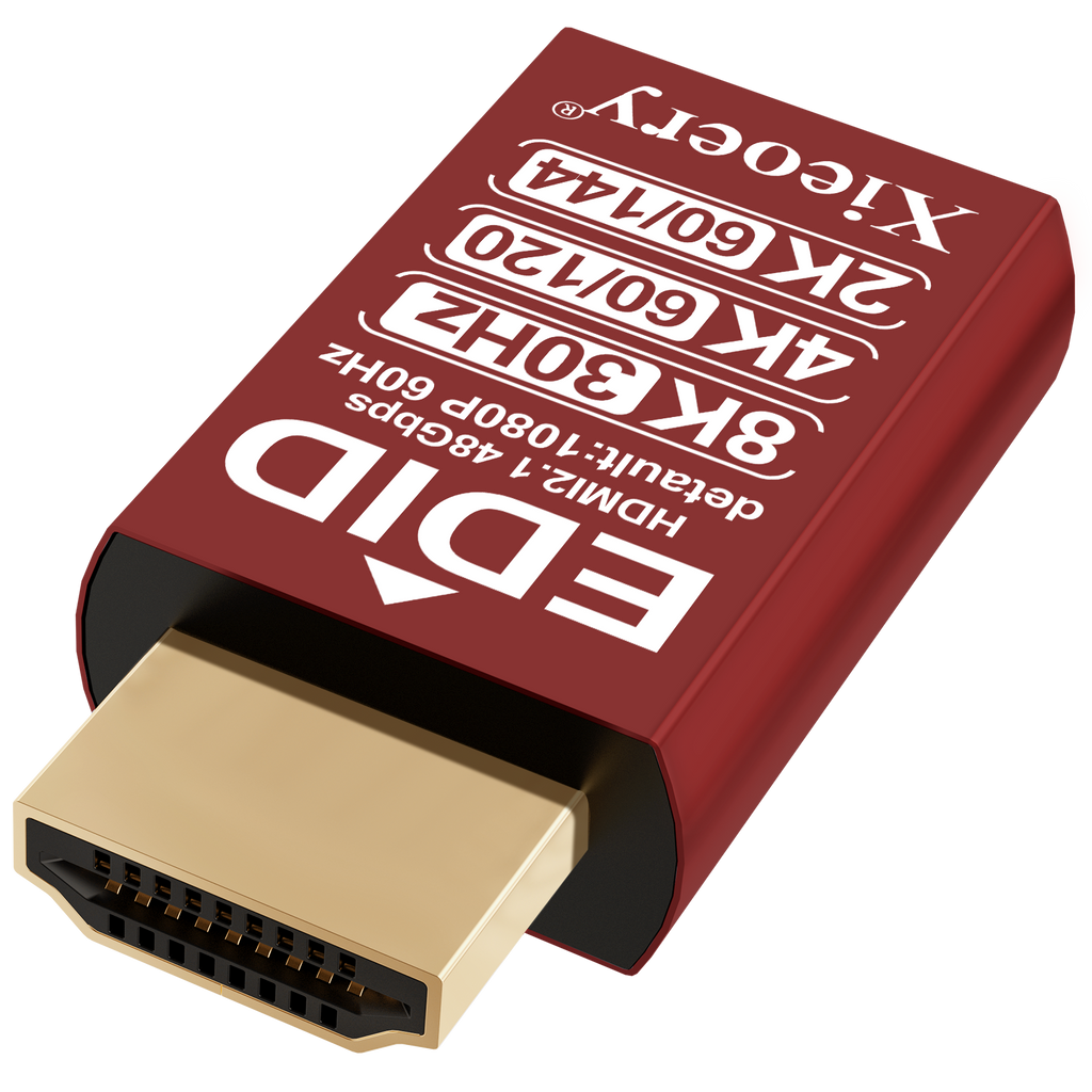 Xieoery 8K HDMI Dummy Plug - New-Generation EDID Emulator, Headless HDMI Dongle, Supports 7680x4320 RGB, 2560x1440 @60/120/144Hz, 1080 @60/120/144Hz for Gaming & Remote Access