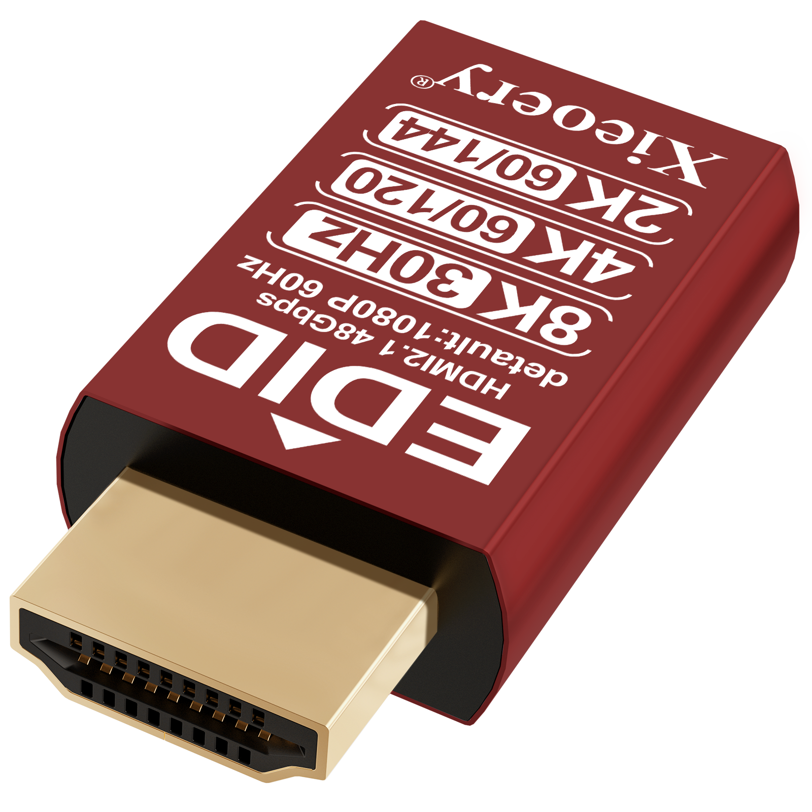 Xieoery 8K HDMI Dummy Plug - New-Generation EDID Emulator, Headless HDMI Dongle, Supports 7680x4320 RGB, 2560x1440 @60/120/144Hz, 1080 @60/120/144Hz for Gaming & Remote Access