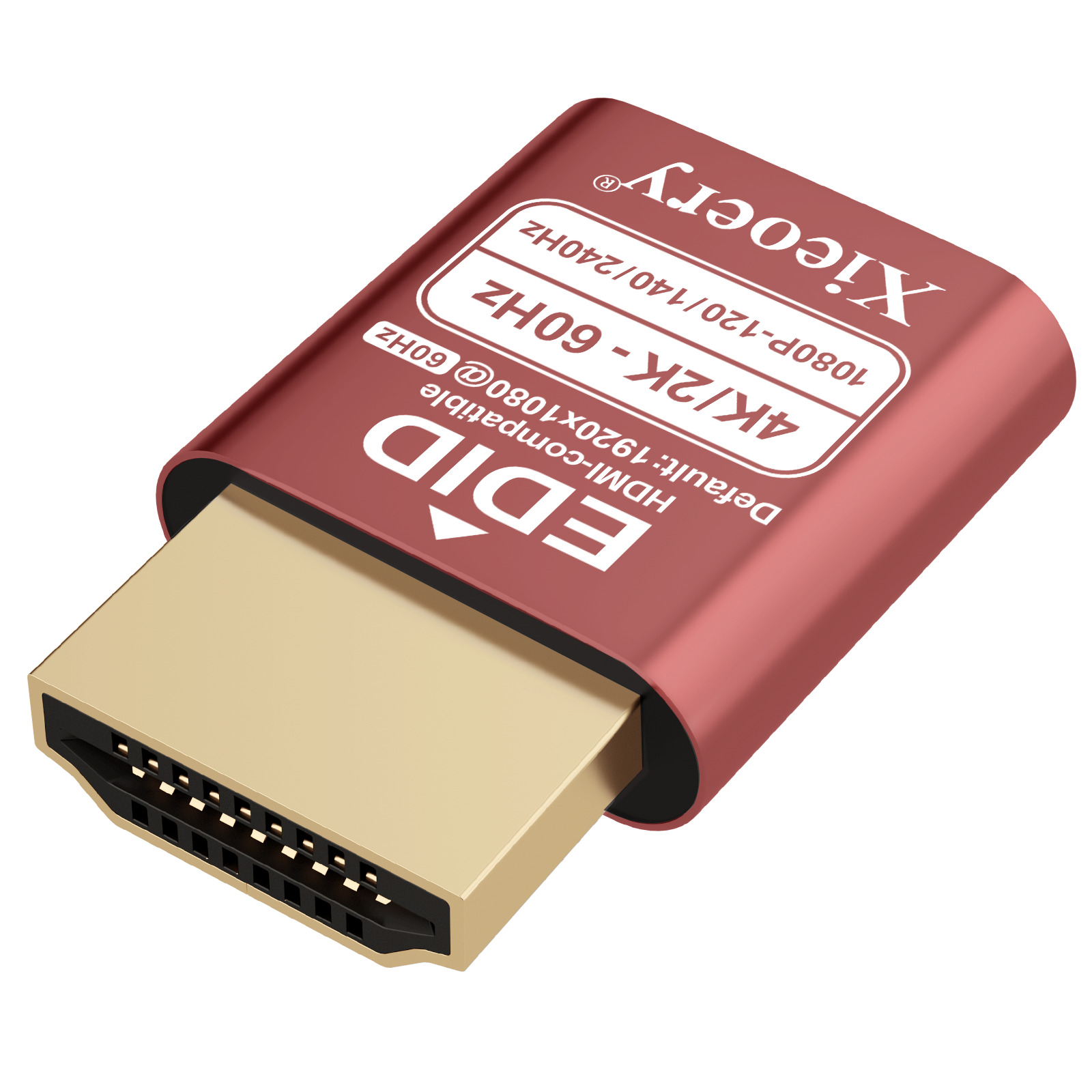 Xieoery HDR HDMI Dummy Plug 4K 120Hz, EDID Emulator for Headless PCs, GPU Servers, Remote Desktop, Cloud Rendering, Virtual Monitor Adapter (Recommended 3840×2160 60Hz HDR)