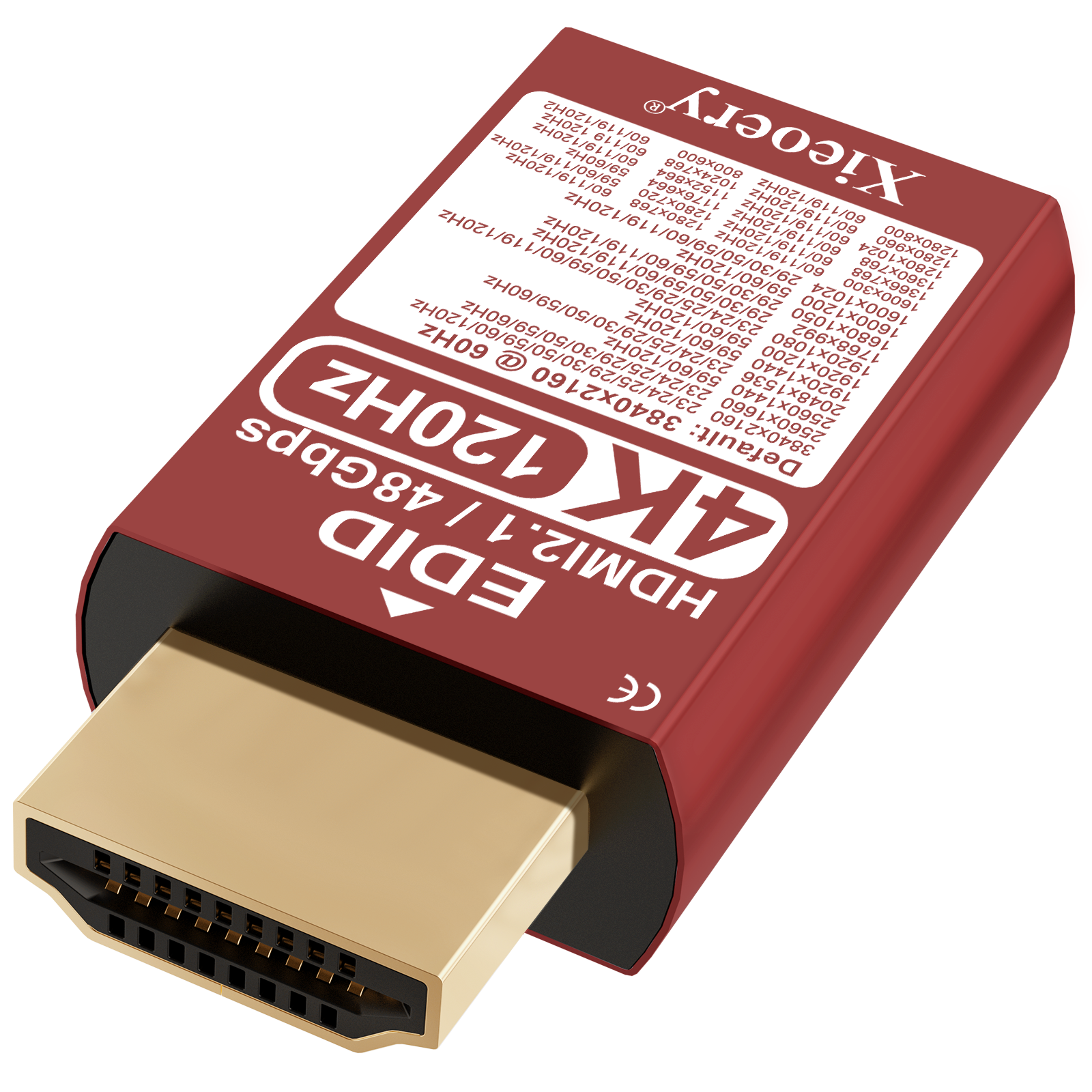 Xieoery HDMI 2.1 4K 120Hz EDID Emulator, 48Gbps Headless HDMI Dummy Plug, Default 3840×2160@60Hz Virtual Display for GPU Servers, PS5, Remote Desktop & 4K Workstations