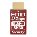 Xieoery 48Gbps HDMI Dummy Plug - True 8K 3840x2160@120Hz, 4K 4096x2160@24/30/60/100/120Hz, EDID Emulator, Headless HDMI Dongle for High-Performance Systems