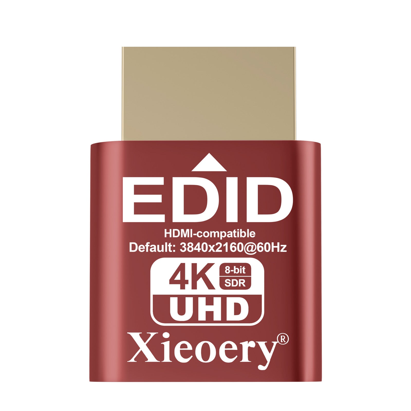 Xieoery 4K HDMI Dummy Plug for Virtual Monitor Display Emulator, Headless Adapter Supporting 3840x2160@60-1080@120Hz, Ideal for Ethereum ETH ZEC BTC Mining