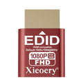 Xieoery HDMI EDID Emulator 1080P 60Hz RGB, FHD Dummy HDMI Plug for Remote Desktop, Headless Servers, GPU Rigs, Industrial PCs, Stable Display Output & Multi-Resolution EDID Support 1920×1080–800×600