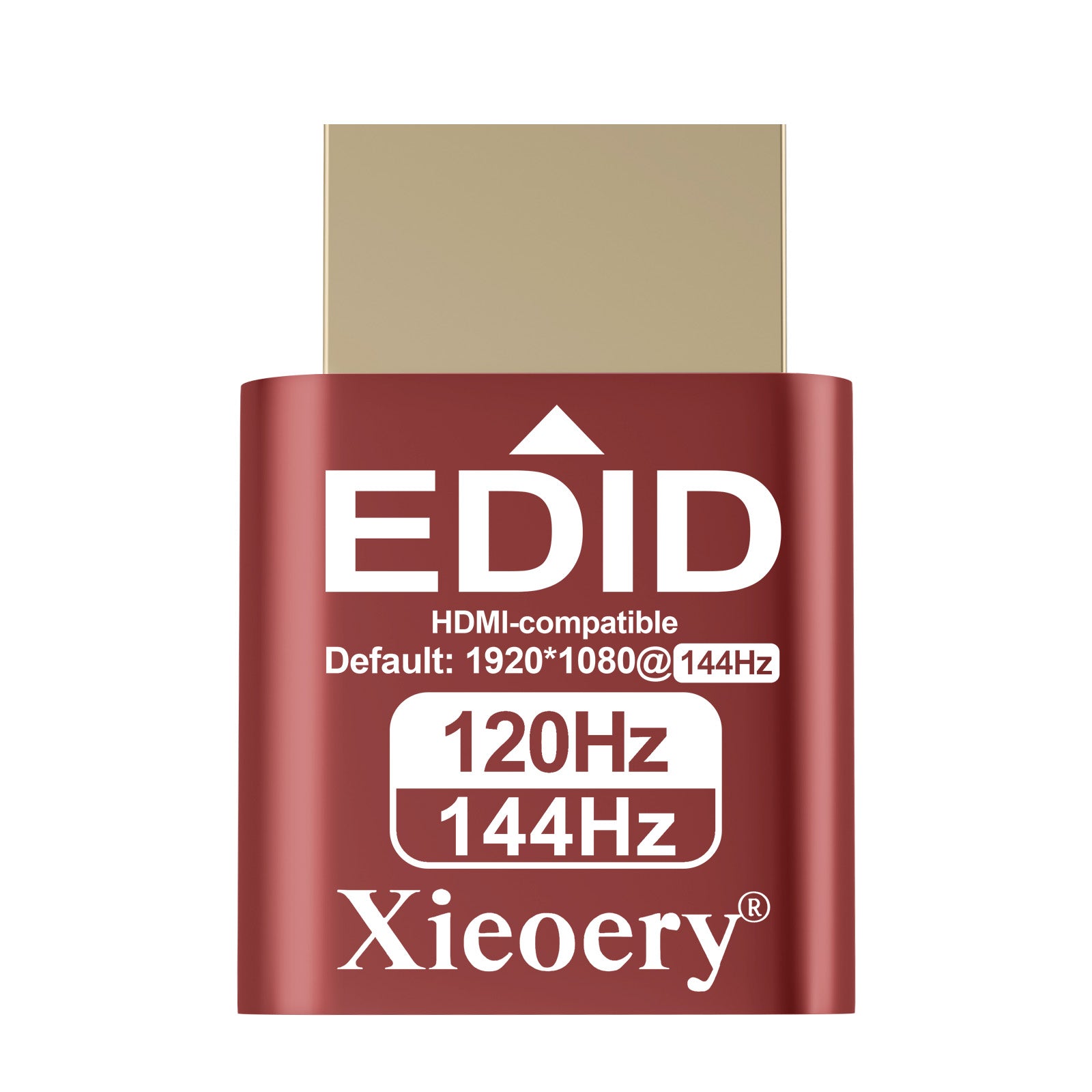 HDMI EDID Emulator Dummy Plug, 1080P 144Hz Default HDMI Display Adapter, High Refresh EDID Emulation for Headless Servers, Remote Desktop & GPU Workstations